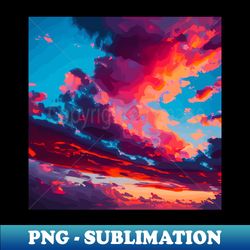 Sky painting - Sublimation-Ready PNG File - Unleash Your Inner Rebellion