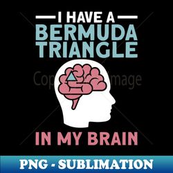 I Have A Bermuda Triangle In My Brain - Bermuda Triangle Mystery - Exclusive PNG Sublimation Download - Spice Up Your Sublimation Projects