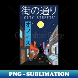 Anime City Graphic - Vintage Sublimation PNG Download - Vibrant and Eye-Catching Typography