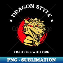Dragon Style - Instant Sublimation Digital Download - Enhance Your Apparel with Stunning Detail