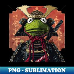 kermit the frog samurai - PNG Transparent Sublimation File - Revolutionize Your Designs