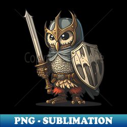 Sir Owl Knight - High-Resolution PNG Sublimation File - Perfect for Personalization