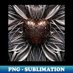 Heart of steel - High-Resolution PNG Sublimation File - Vibrant and Eye-Catching Typography