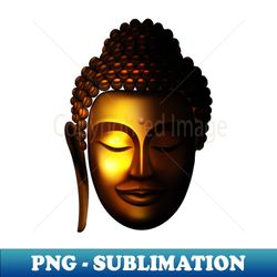 Golden Buddha - Lord Buddha Graphics Printed - Exclusive Sublimation Digital File - Create with Confidence