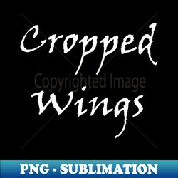 Cropped Wings - Retro PNG Sublimation Digital Download - Unleash Your Creativity