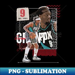 Jerami Grant Paper Poster Version 6 - Decorative Sublimation PNG File - Perfect for Personalization