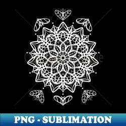 Fleeting Heart Mandala - Decorative Sublimation PNG File - Vibrant and Eye-Catching Typography