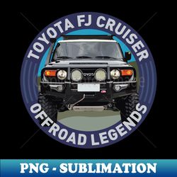 4x4 Offroad Legends Toyota FJ Cruiser - Instant PNG Sublimation Download - Capture Imagination with Every Detail