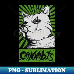 cat cannabis - png transparent digital download file for sublimation - perfect for personalization