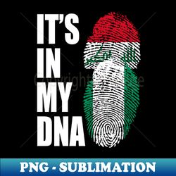 Iraq And Nigerian Mix Heritage DNA Flag - Elegant Sublimation PNG Download - Perfect for Creative Projects