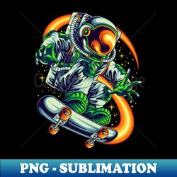 Space astronaut skateboarding - Premium Sublimation Digital Download - Vibrant and Eye-Catching Typography