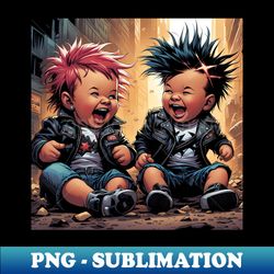 Punk Rock Toddlers - PNG Sublimation Digital Download - Defying the Norms