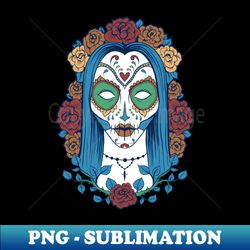 skull woman design - Decorative Sublimation PNG File - Unleash Your Creativity