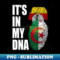 Ugandan And Algerian Mix Heritage DNA Flag - High-Quality PNG Sublimation Download - Fashionable and Fearless