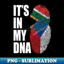 Czech And South African Mix Heritage DNA Flag - Professional Sublimation Digital Download - Bring Your Designs to Life