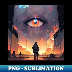 Anime Apocalyptic Eye of God - Digital Sublimation Download File - Fashionable and Fearless