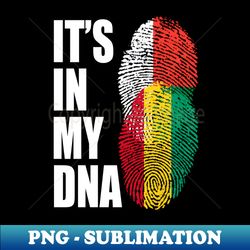 Malagasy And Guinean Mix Heritage DNA Flag - Special Edition Sublimation PNG File - Unlock Vibrant Sublimation Designs