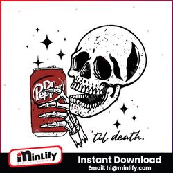 Dr Pepper Skeleton Christmas SVG