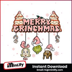 Vimtage Merry Grinchmas PNG