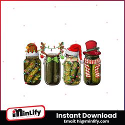 Retro Christmas Pickle Santa Vibe PNG