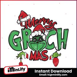 Funny Grinch Merry Grinchmas SVG