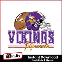 Minnesota Vikings Football Helmet Svg Digital Download
