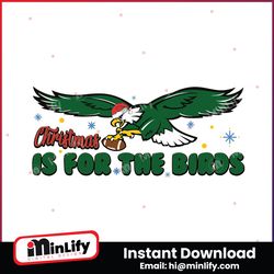 Eagles NFL Christmas Is For The Birds SVG