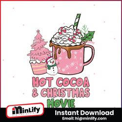 Hot Cocoa And Christmas Movie SVG