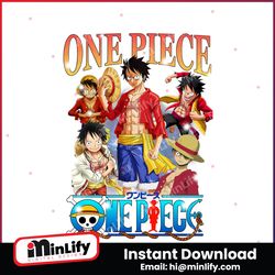 Vintage 90s Anime Japanese One Piece PNG