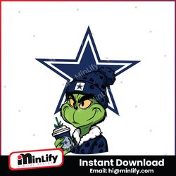 Grinch Dallas Cowboys Svg Digital Download