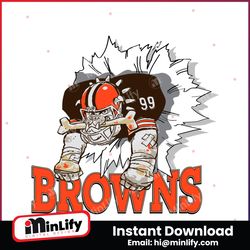 Browns Football Mascot Svg Digital Download