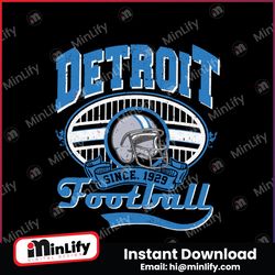 Vintage Detroit Football Est 1929 SVG