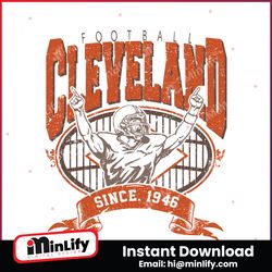 Cleveland Football Since 1946 NFL Player SVG
