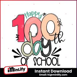 Happy 100th Day Of School Back to School SVG