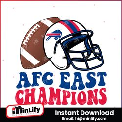 AFC East Champions Bills Football SVG