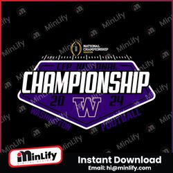 Washington Huskies 2024 CFP National Championship SVG