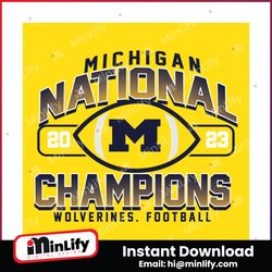Michigan National Champions Wolverines Football SVG