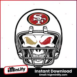 San Francisco 49ers Skull Helmet SVG