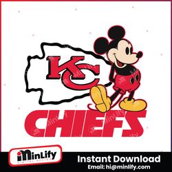 Mickey Football Kansas City Chiefs Logo SVG