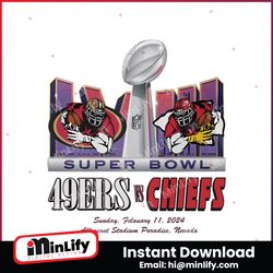 Chiefs VS 49ers Super Bowl LVIII PNG
