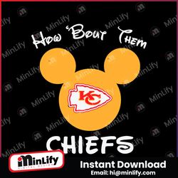 How Bout Them Chiefs Mickey Mouse SVG