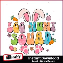 Bunny Easter Egg Hunt Squad PNG