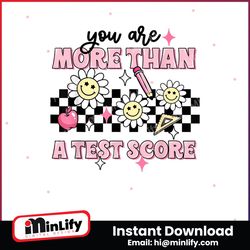 Checkered You Are More Than A Test Score PNG