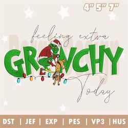 Christmas Embroidery Designs, Feeling Grinchy Designs, Whoville Embroidery Designs, Est 1957 Embroidery Files, Instant D