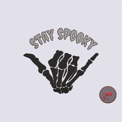 Stay Spooky Embroidery Design, Spooky machine embroidery digital files, Halloween machine embroidery design, Instant Dow