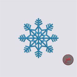 Snowflake embroidery design, Christmas embroidery machine files, Snowflake Christmas machine embroidery design, Instant