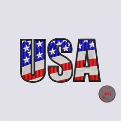 4th July Independence Day Embroidery Machine Design, USA Embroidery Design, USA Flag Embroidery Designs, , American Embr