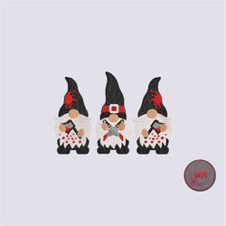 Scary Gnome Embroidery Digital Files, Halloween Gnome Embroidery design, Spooky Gnome machine embroidery files, Instant
