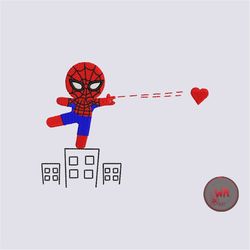 Baby Spiderman Love Machine Embroidery Designs, Baby Spiderman Valentine Embroidery patterns, 5 size 10 format.