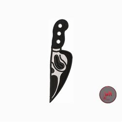 Scream Ghost Knife Halloween Machine Embroidery Designs, Ghost Knife Digital Embroidery Patterns, Halloween Embroidery F